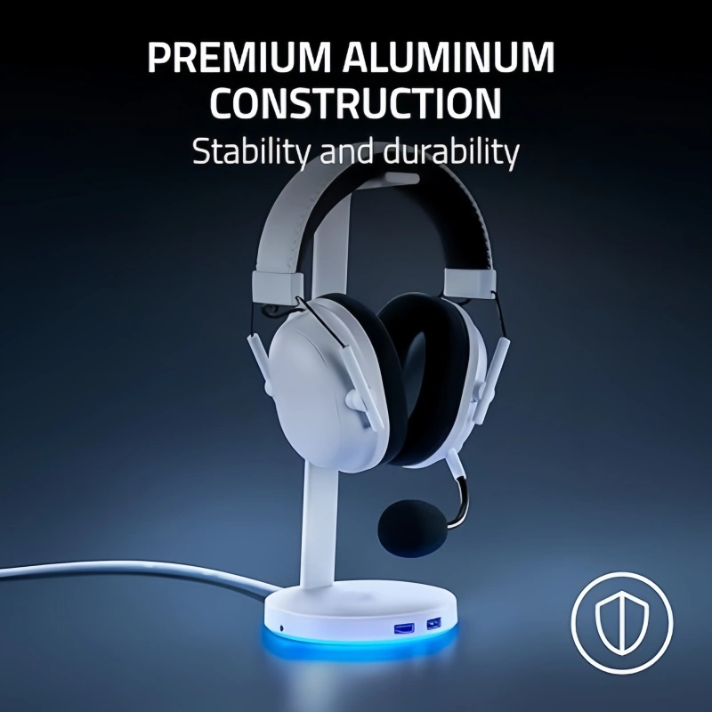 Aluminum Headset Stand – USB Hub, 7.1 Surround & RGB