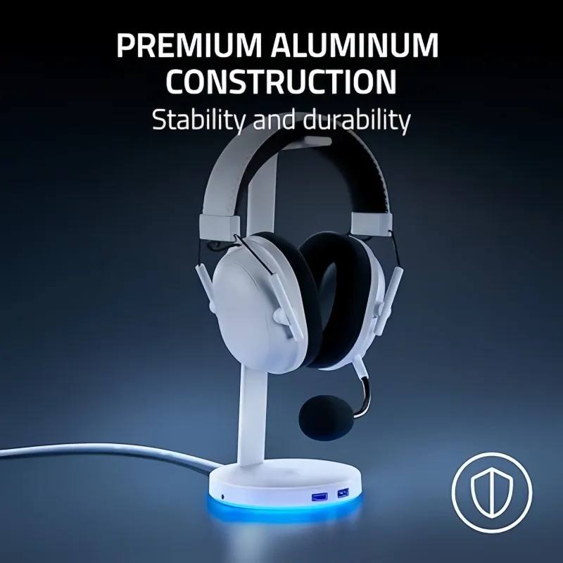 Aluminum Headset Stand – USB Hub, 7.1 Surround & RGB