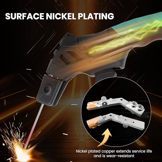 High Current Stick Welding Rod Holder with Self-Locking Clamp