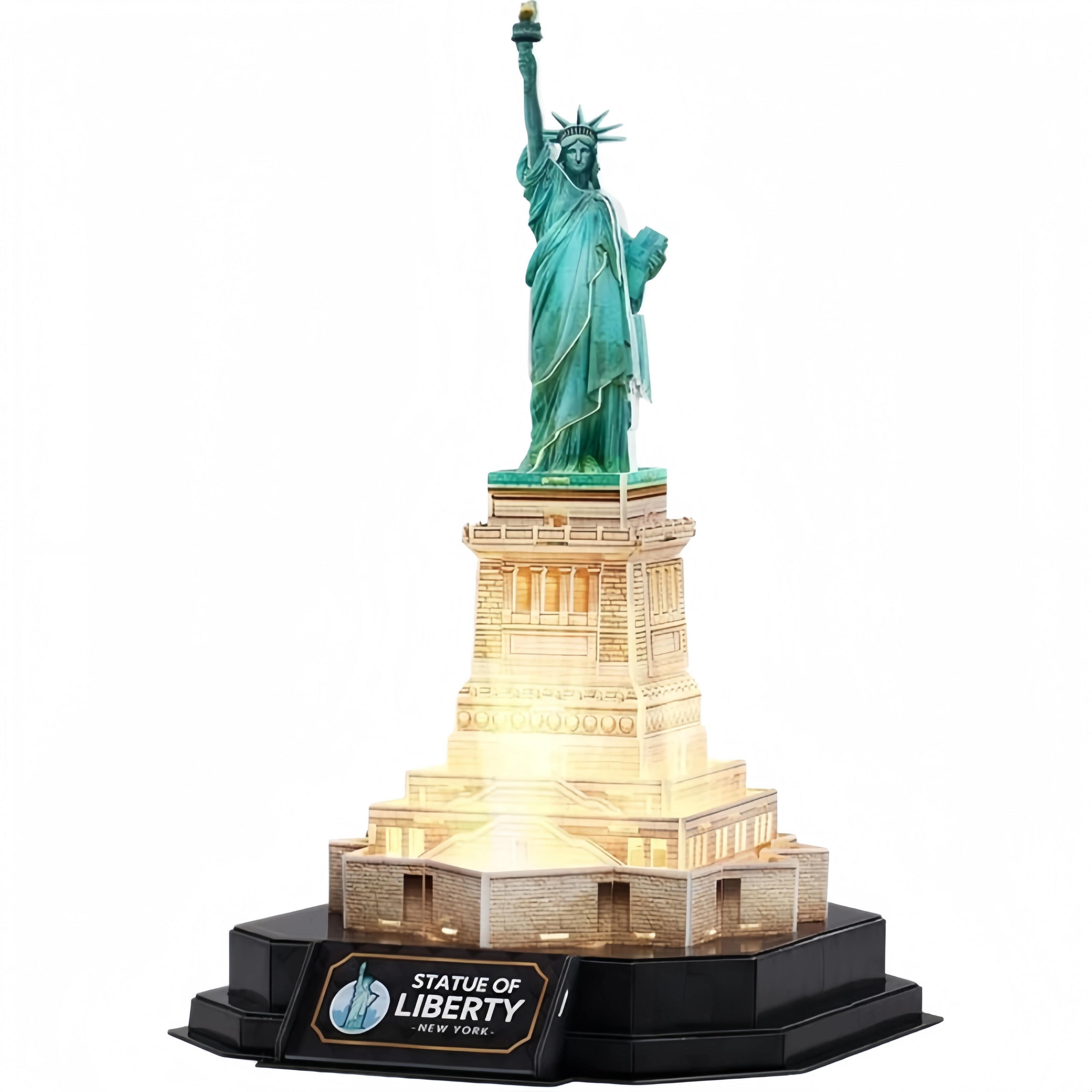 3D Puzzle LED Statue of Liberty – Colorful Lights, Educational Building Kit