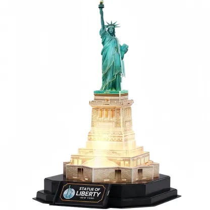 3D Puzzle LED Statue of Liberty – Colorful Lights, Educational Building Kit
