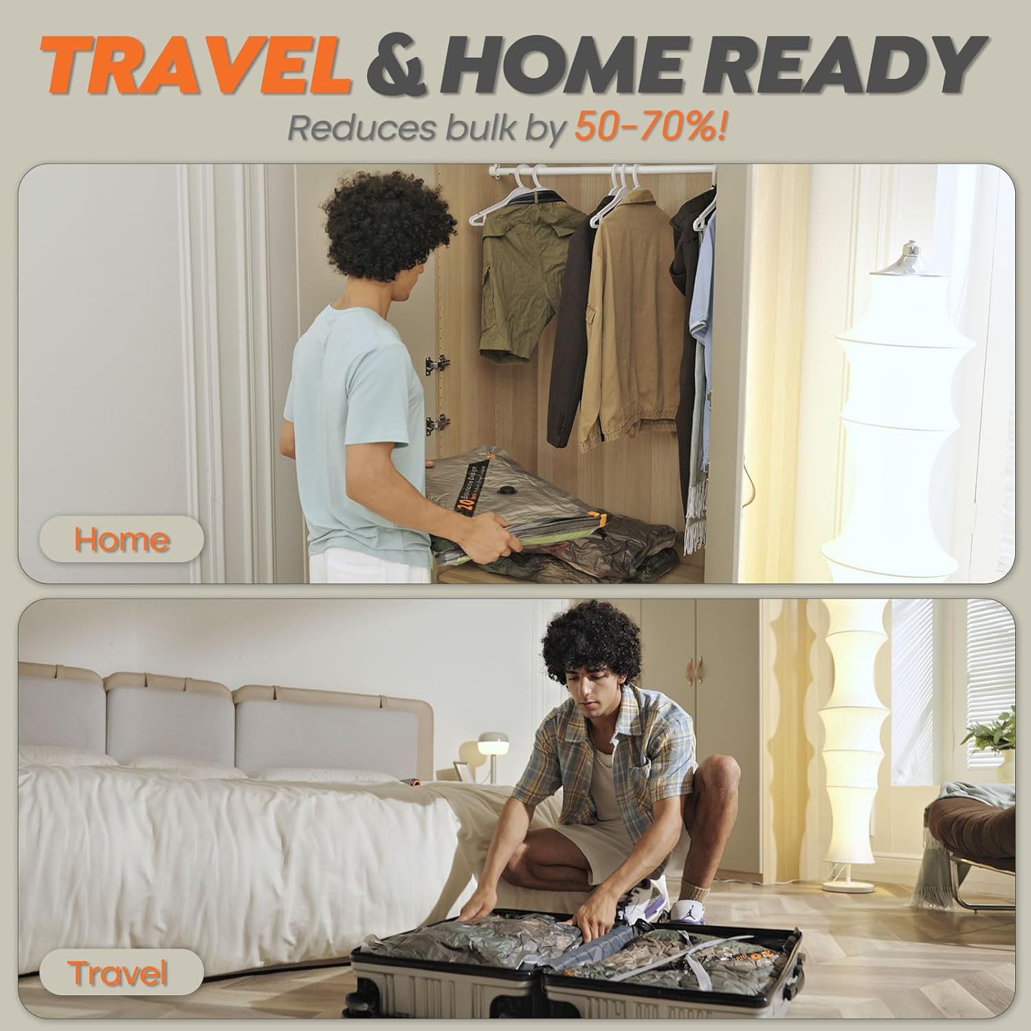 Rechargeable Wireless Pump Travel Storage Bag Set
