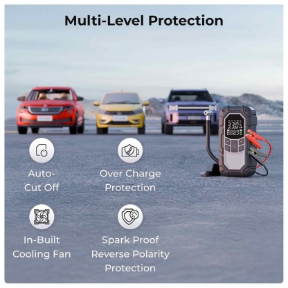 4-in-1 Car Jump Starter with Portable Tire Inflator