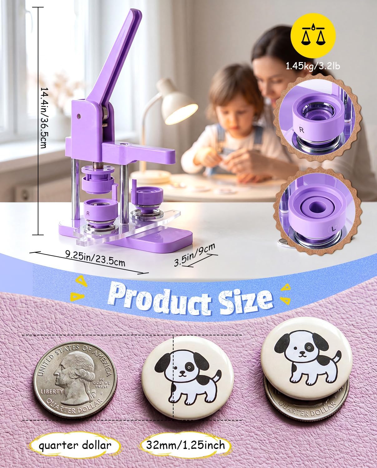 Button Maker Machine Kit