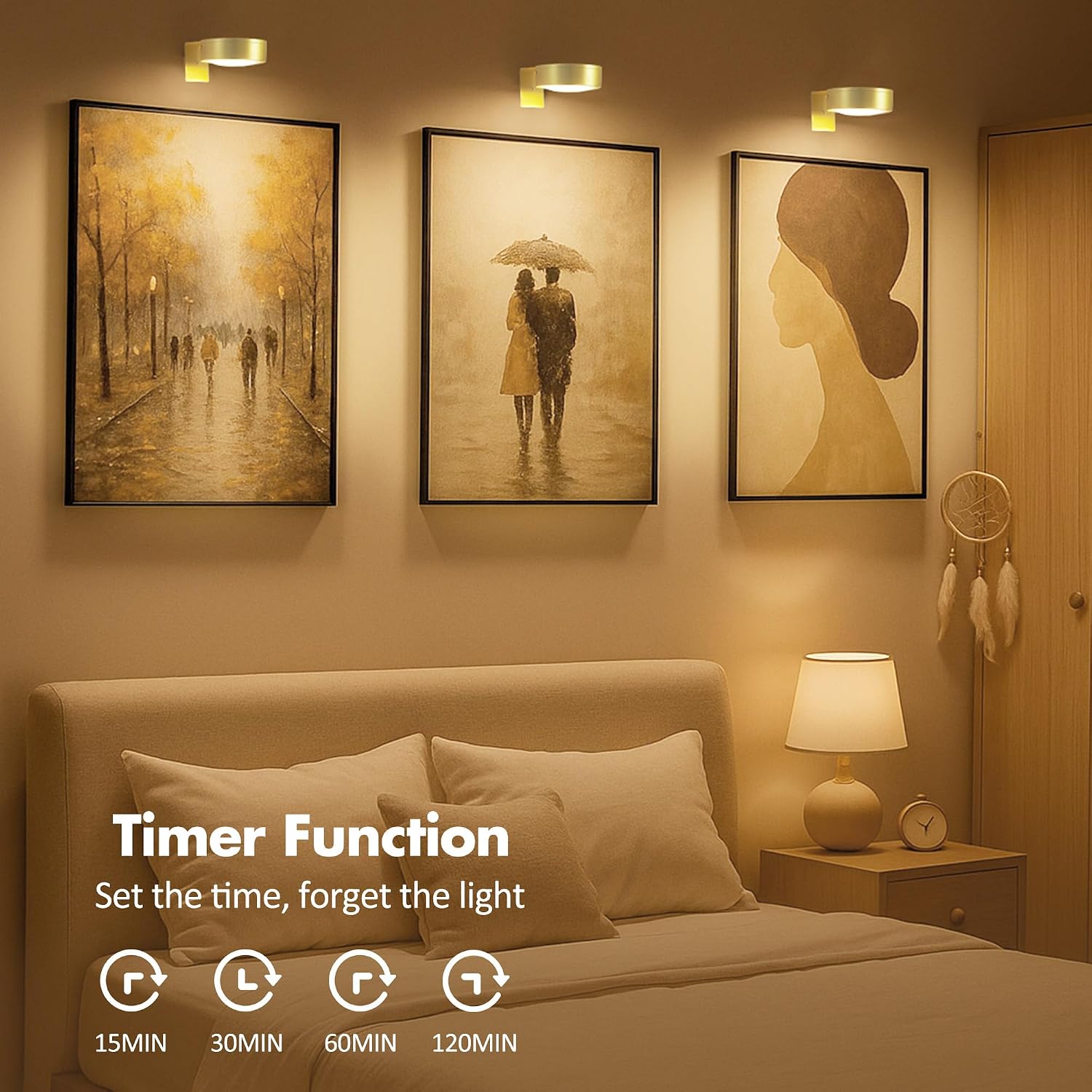 Magnetic LED Artwork Display Light with 13 Lighting Modes