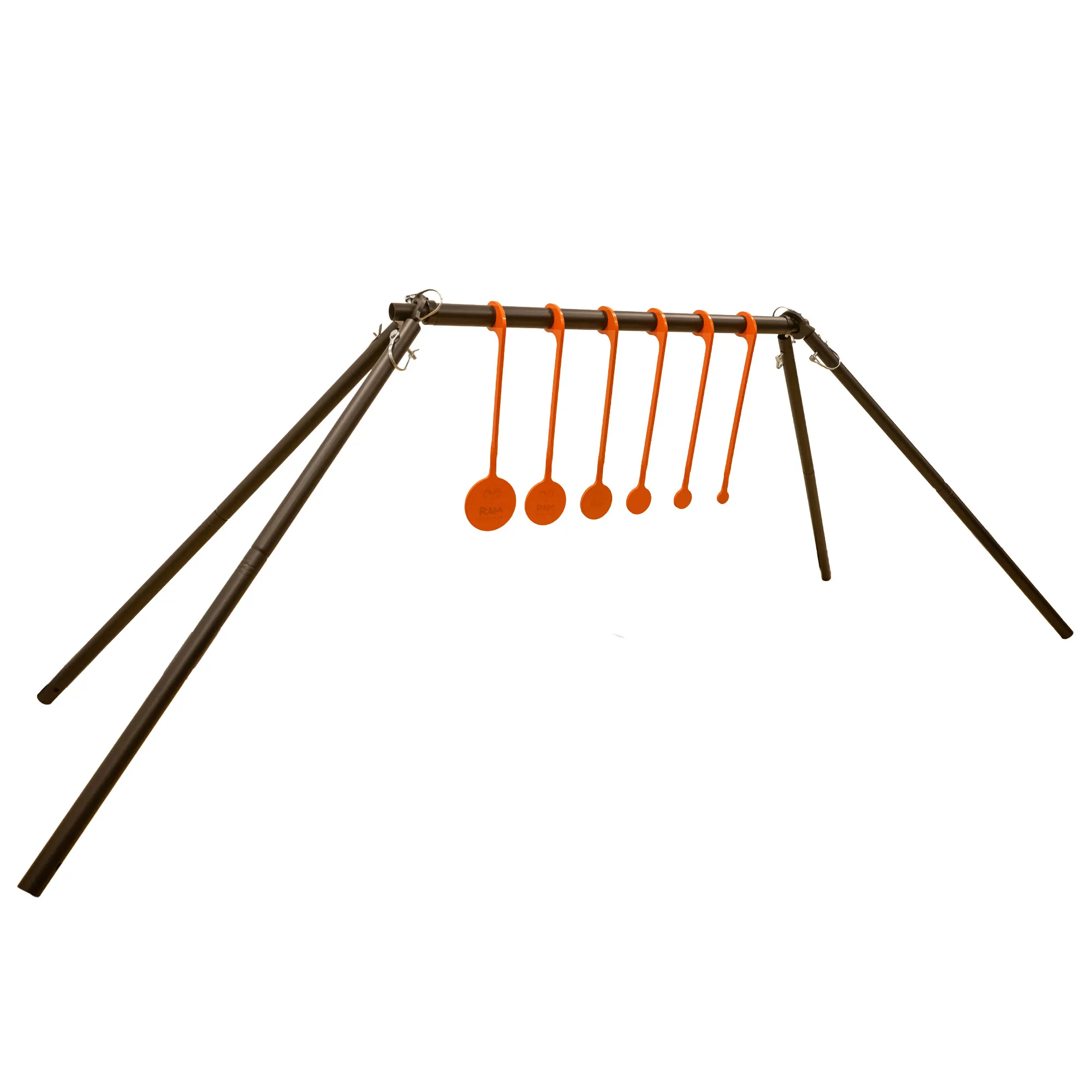 AR500 1/4" Spinner Targets – 1"–3.5", Neon Orange, Durable
