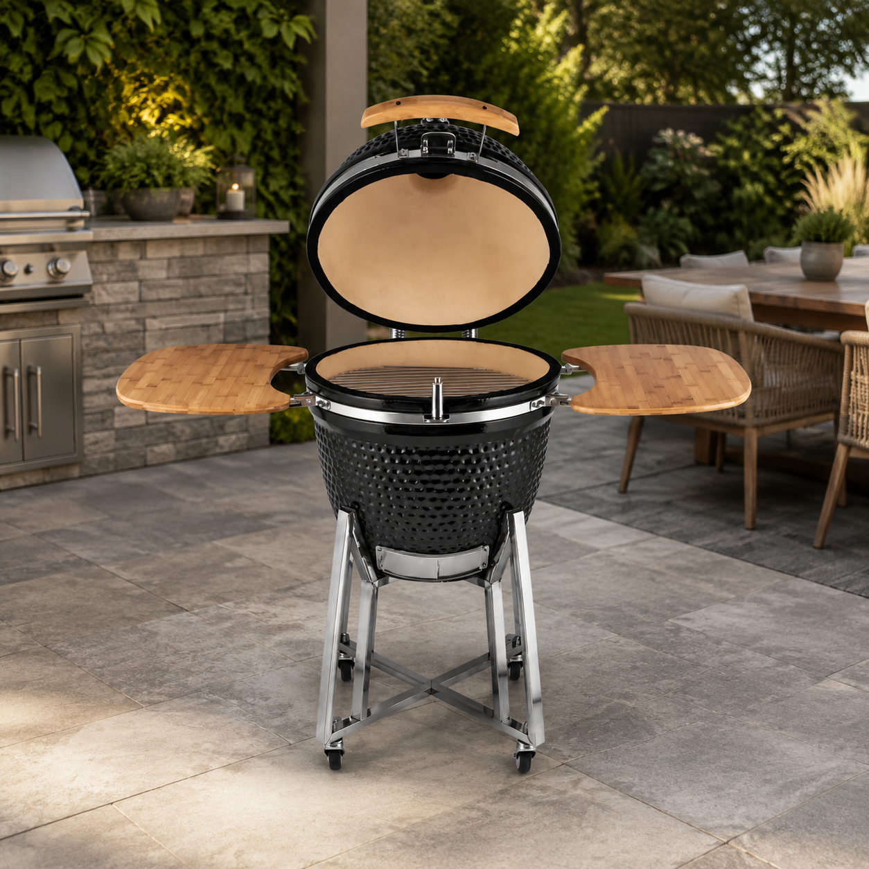 🔥 23-Inch Ceramic Charcoal Grill