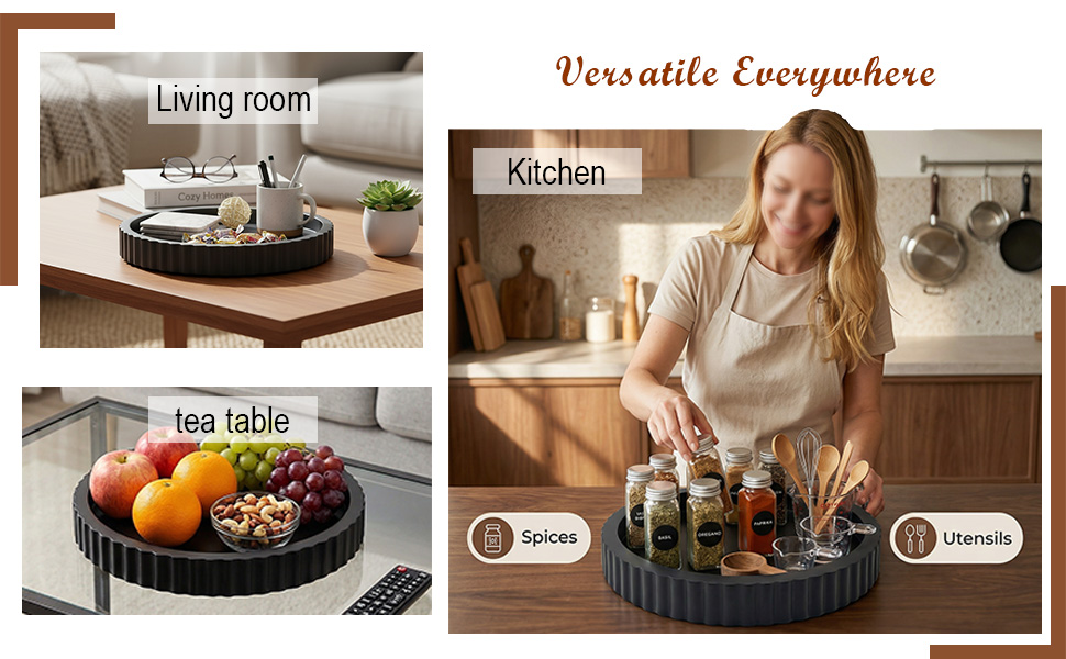 Centerpiece Tray with Fluted Edge