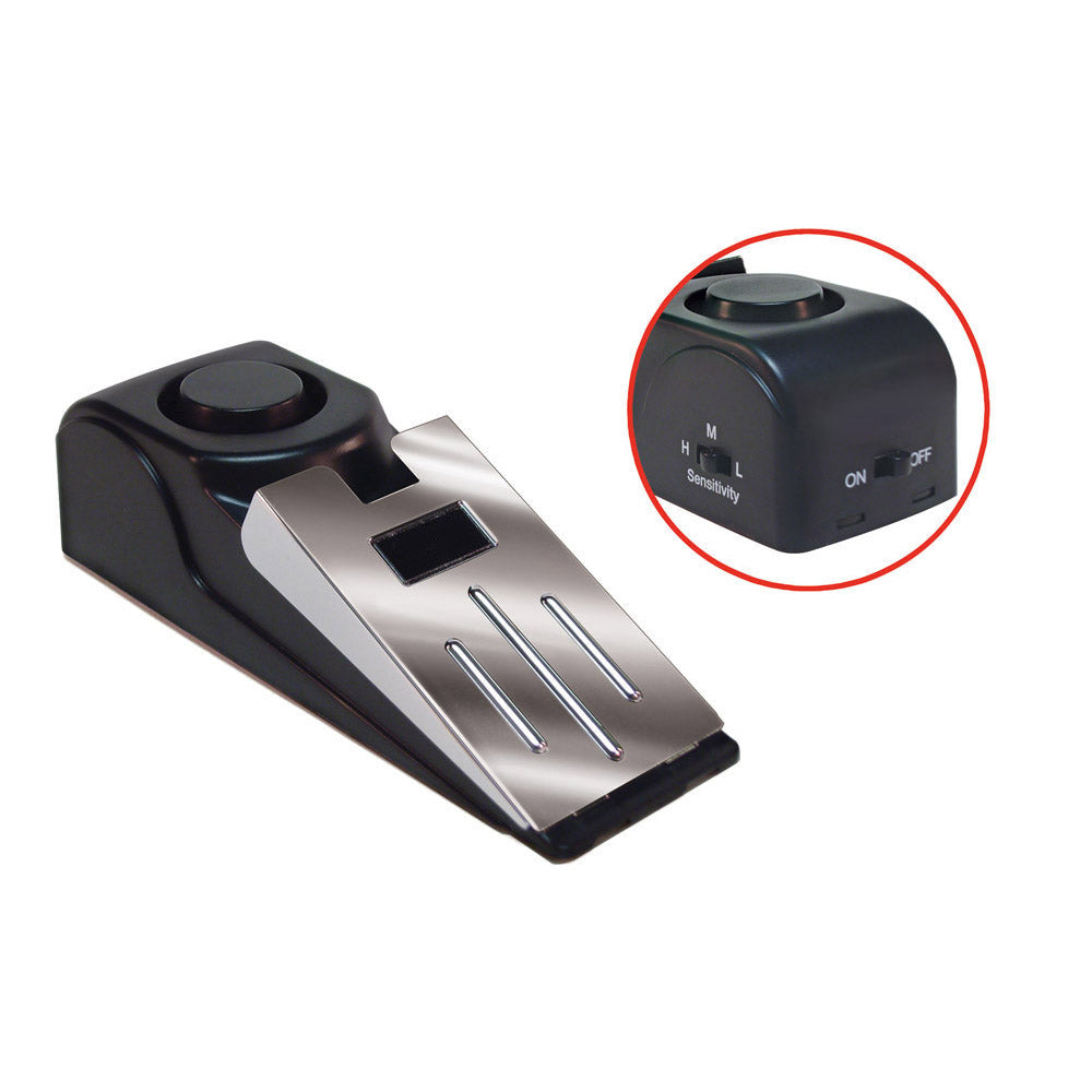 Portable Door Stop Alarm Security Device