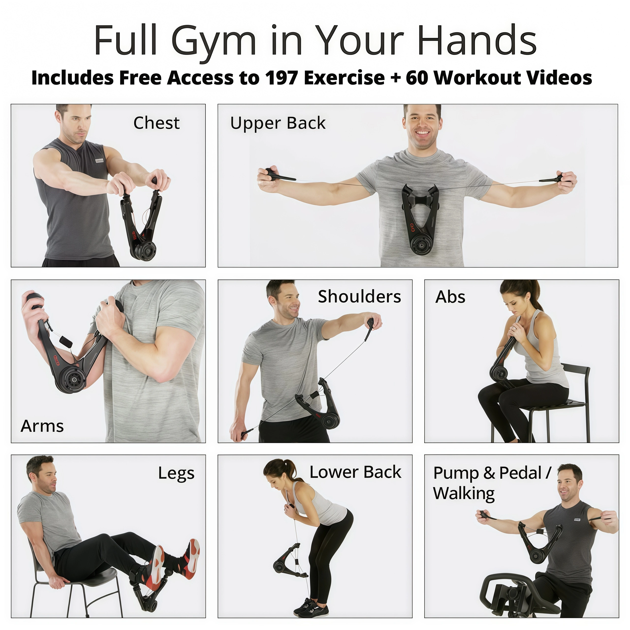 Portable Total Body Gym – NASA-Inspired Resistance Technology 