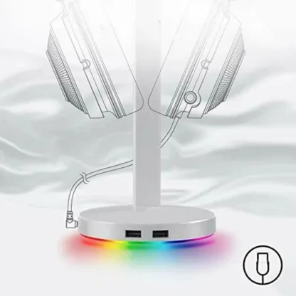 Aluminum Headset Stand – USB Hub, 7.1 Surround & RGB