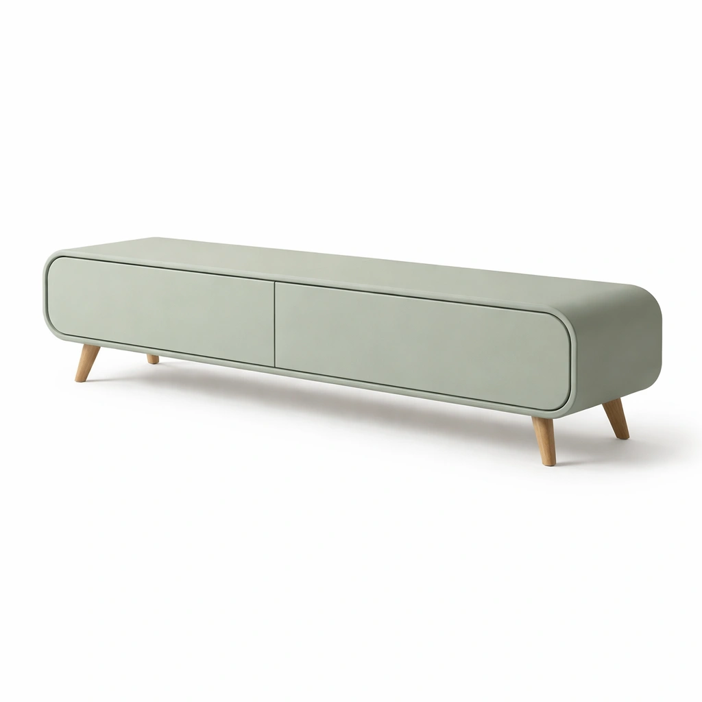 TV Lowboard Gruen Minimalistisch-CasaSelvia