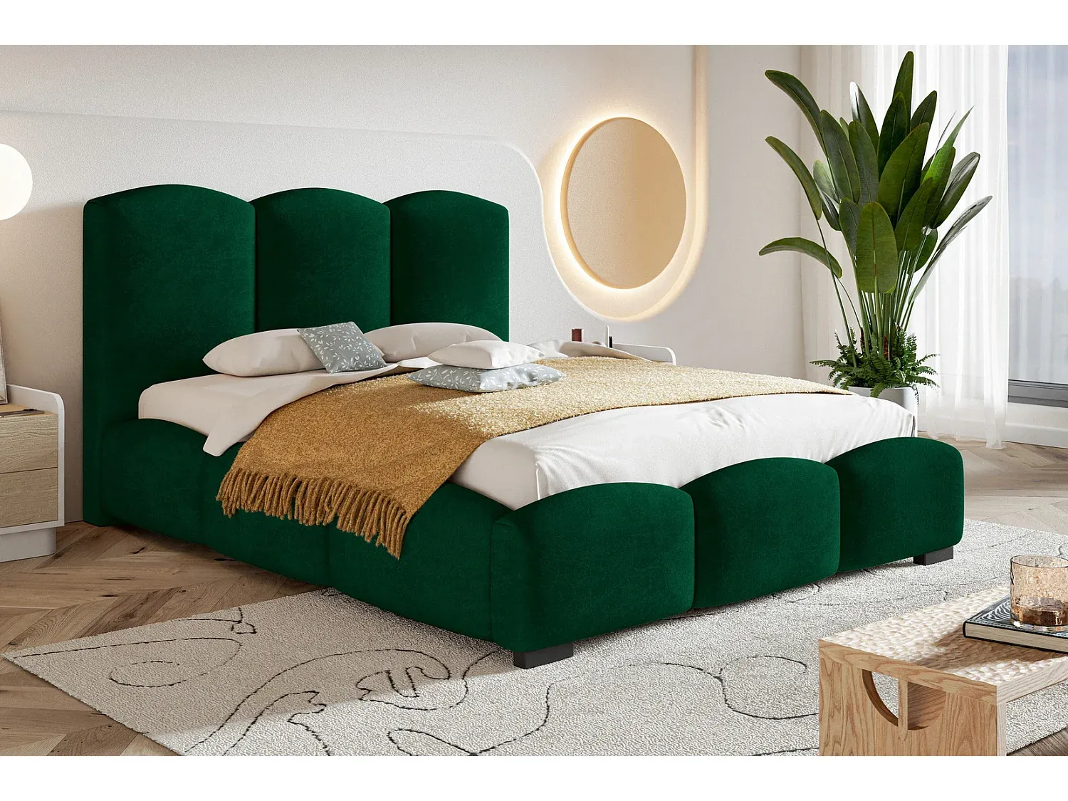 Schlafzimmer,Bereich Bett,Bett mit Bettkasten-LIVIVORAE