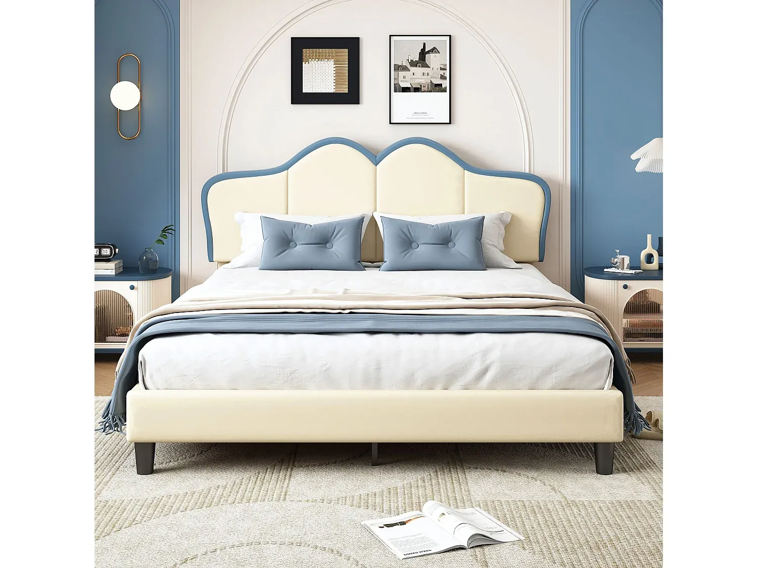 Schlafzimmer,Bereich Bett,Bettrahmen-LIVIVORAE