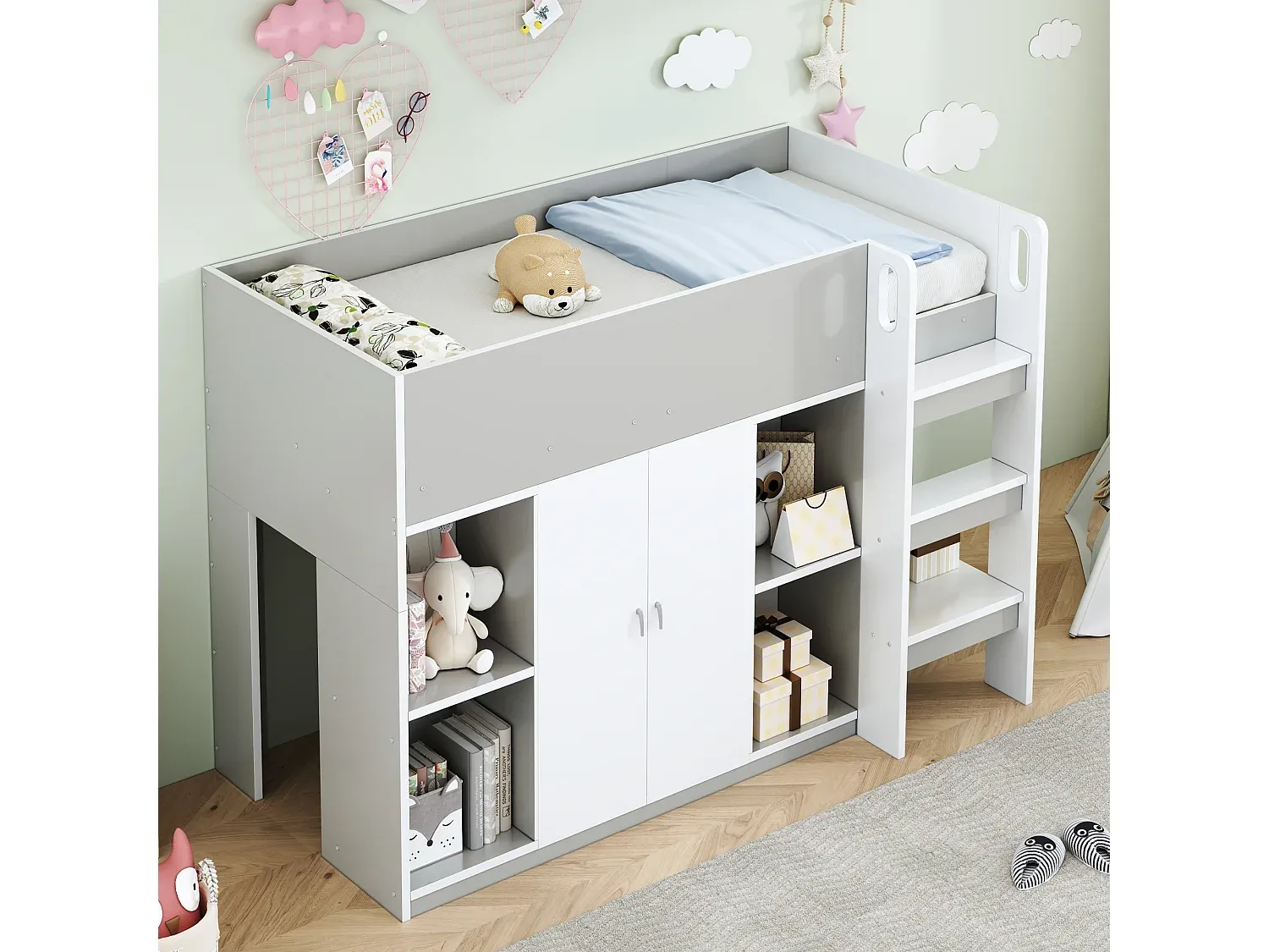 Schlafzimmer,Bereich Bett,Hochbett-LIVIVORAE