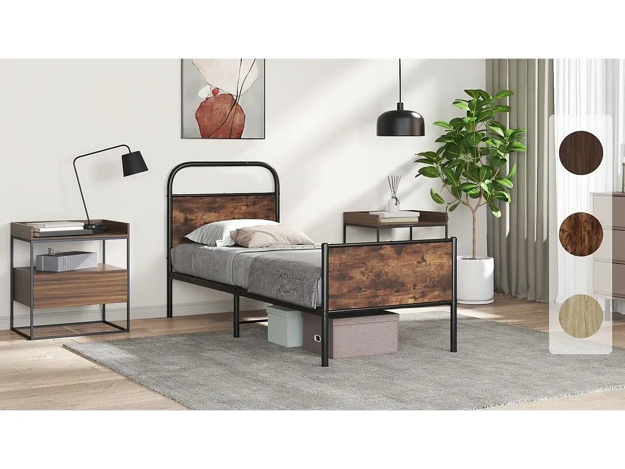 Schlafzimmer,Bereich Bett,Bettrahmen-LIVIVORAE