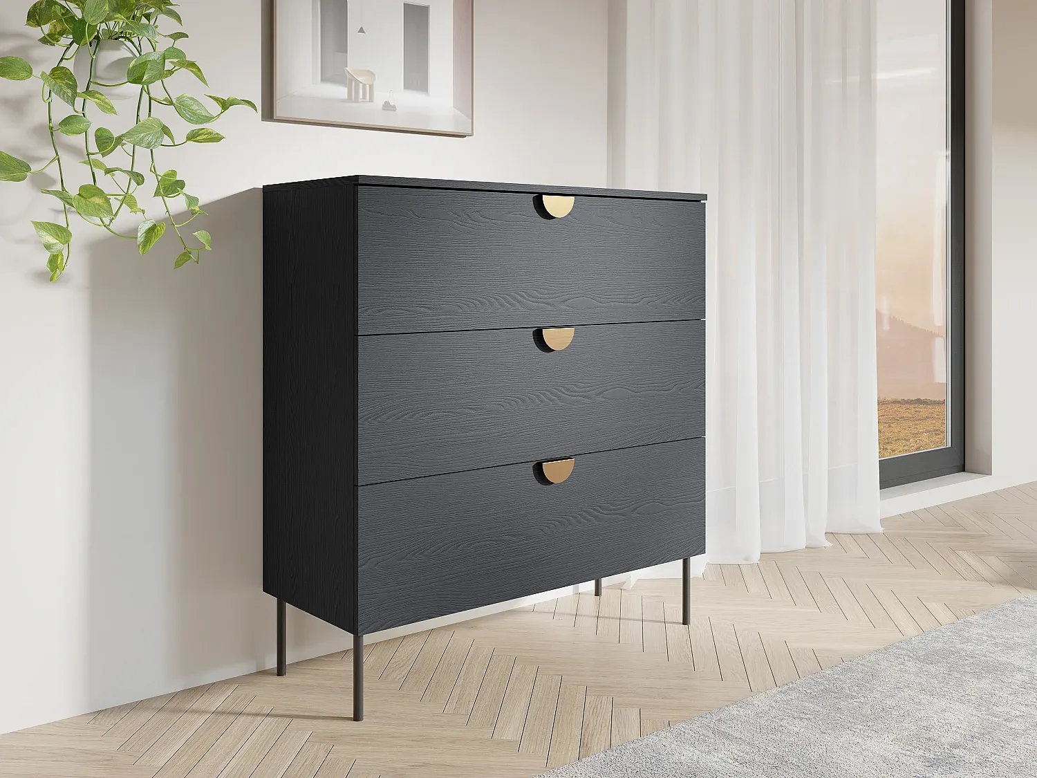 Schlafzimmer,Schlafzimmermöbel,Niedrige Kommode-LIVIVORAE