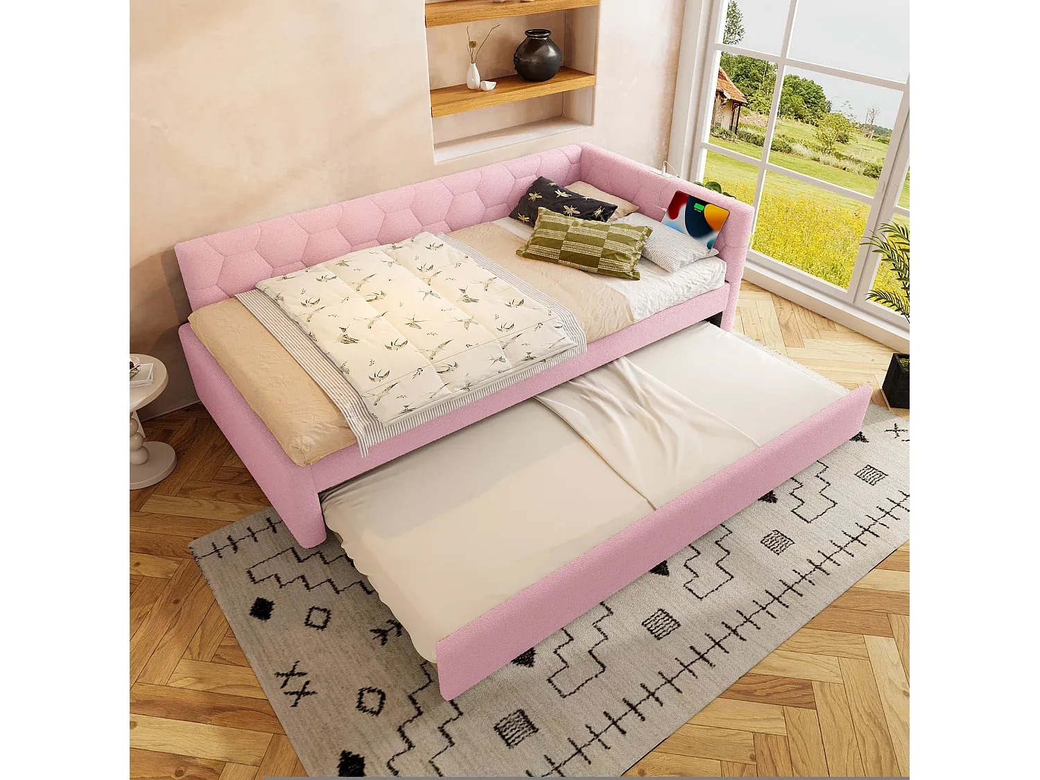 Schlafzimmer,Bereich Bett,Bettrahmen-LIVIVORAE