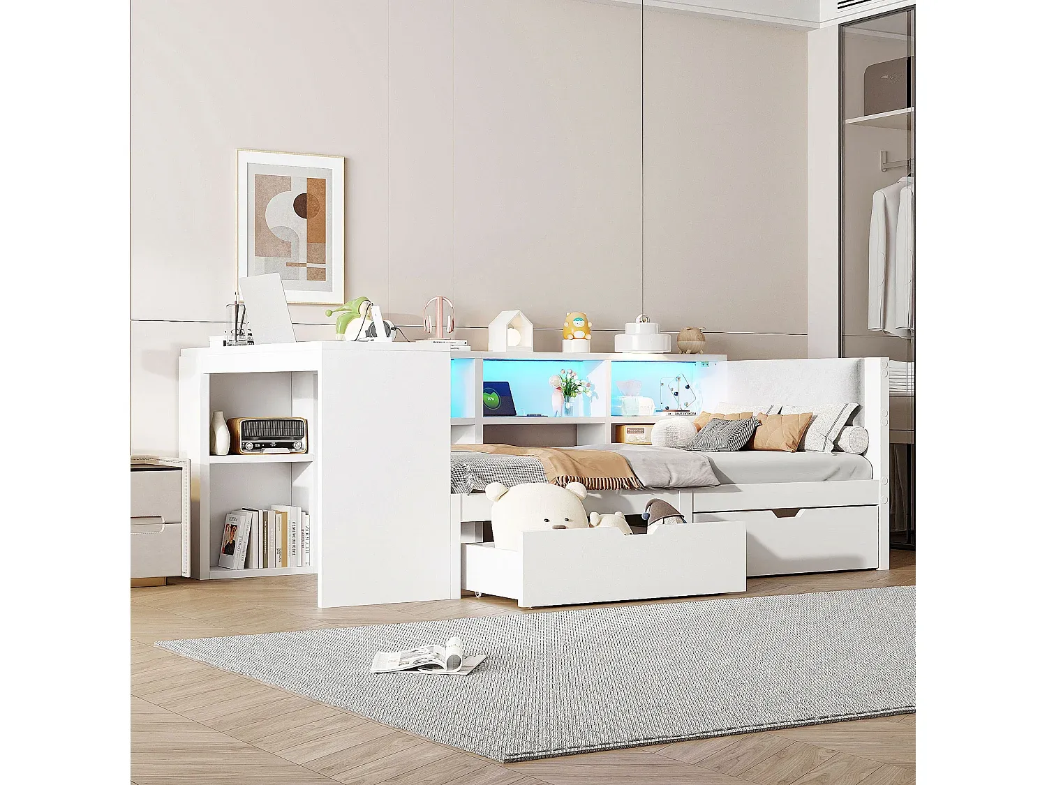 Schlafzimmer,Bereich Bett,Bettkombination-LIVIVORAE