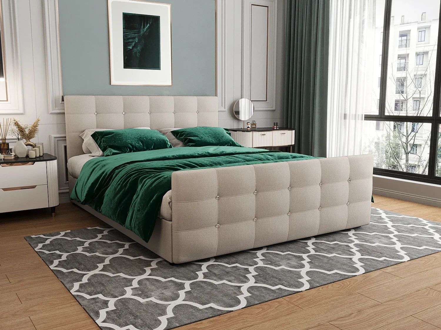 Schlafzimmer,Bereich Bett,Boxspringbett-LIVIVORAE