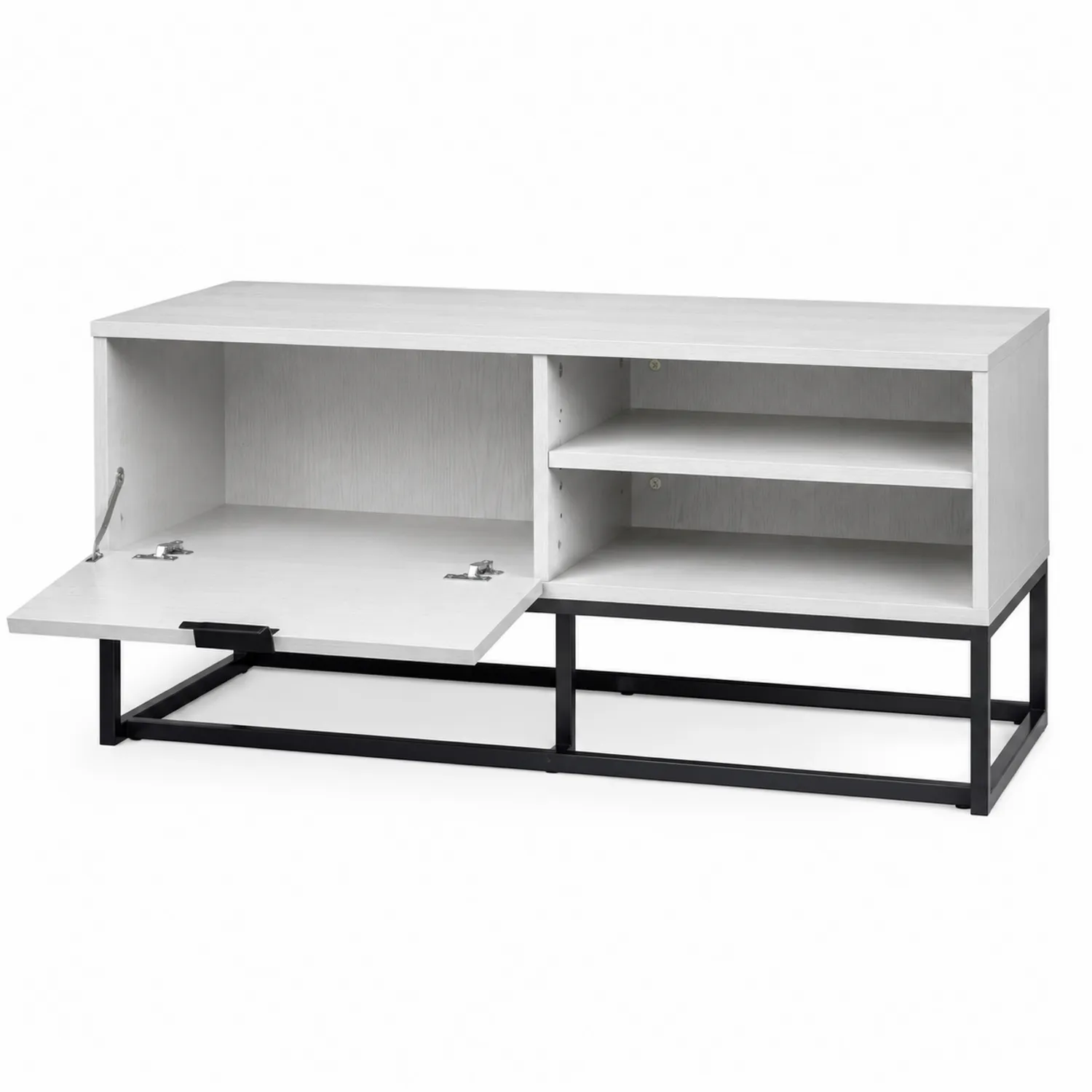 Komoda z MDF i Metalowa 120x40x50 cm Biała-Omnivaroque