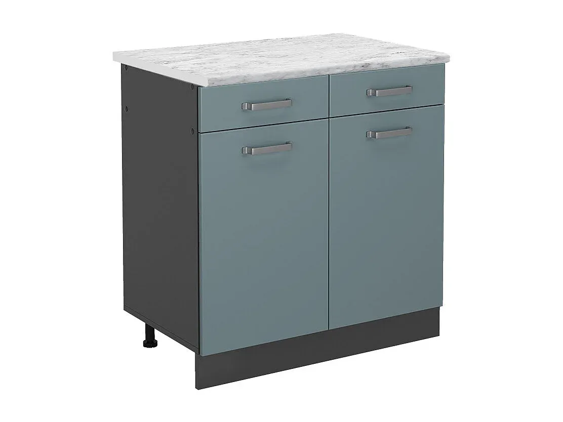 Moderner Küchenunterschrank 80x60x81,6 cm in Grau-livelaro.com