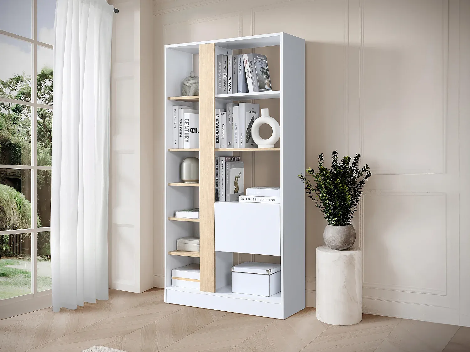 Wohnzimmer und Flur,Wohnzimmermöbel,Bücherregal-livelaro.com