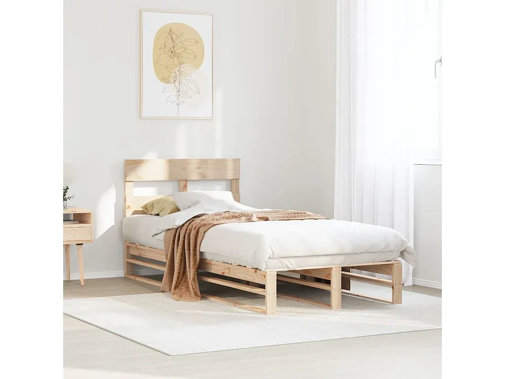 Hochwertiges Kinderbett aus Kiefernholz 75x190 cm-livelaro.com