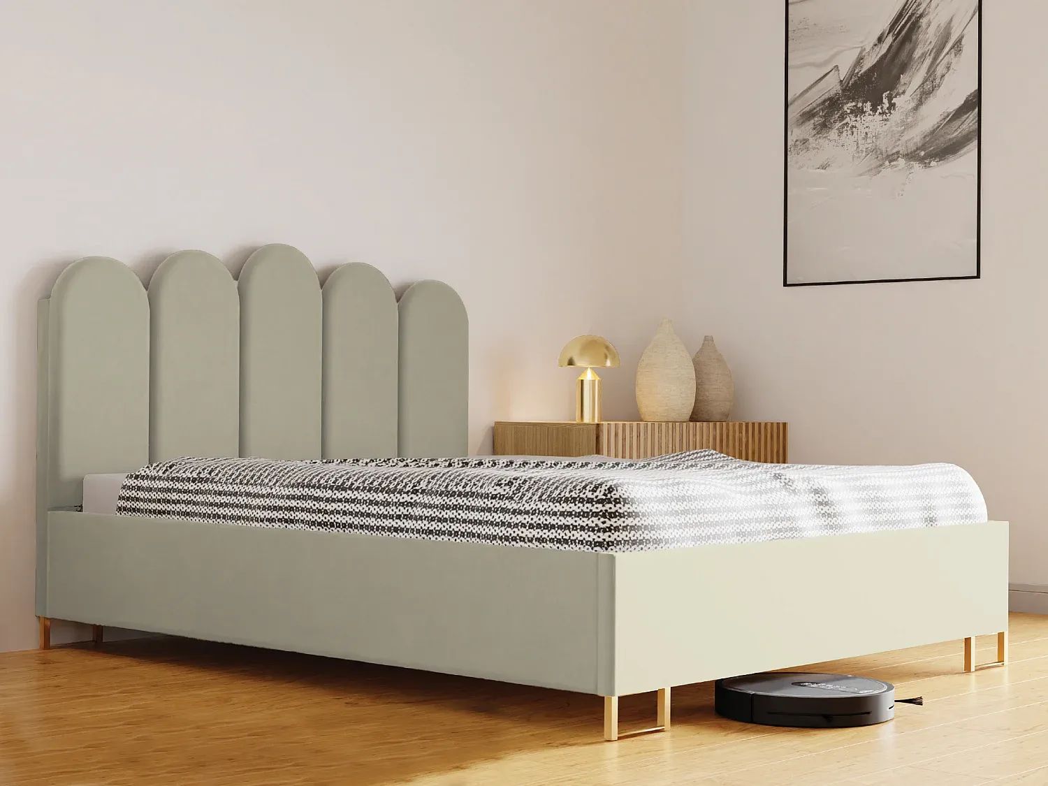 Schlafzimmer,Bereich Bett,Bett mit Bettkasten-livelaro.com