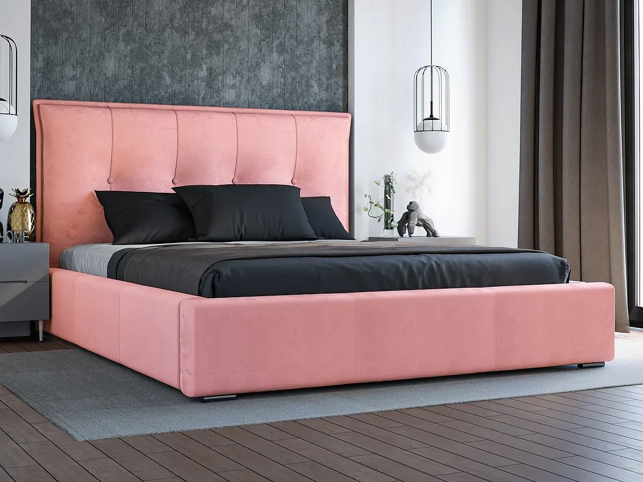 Schlafzimmer,Bereich Bett,Bett mit Bettkasten-livelaro.com