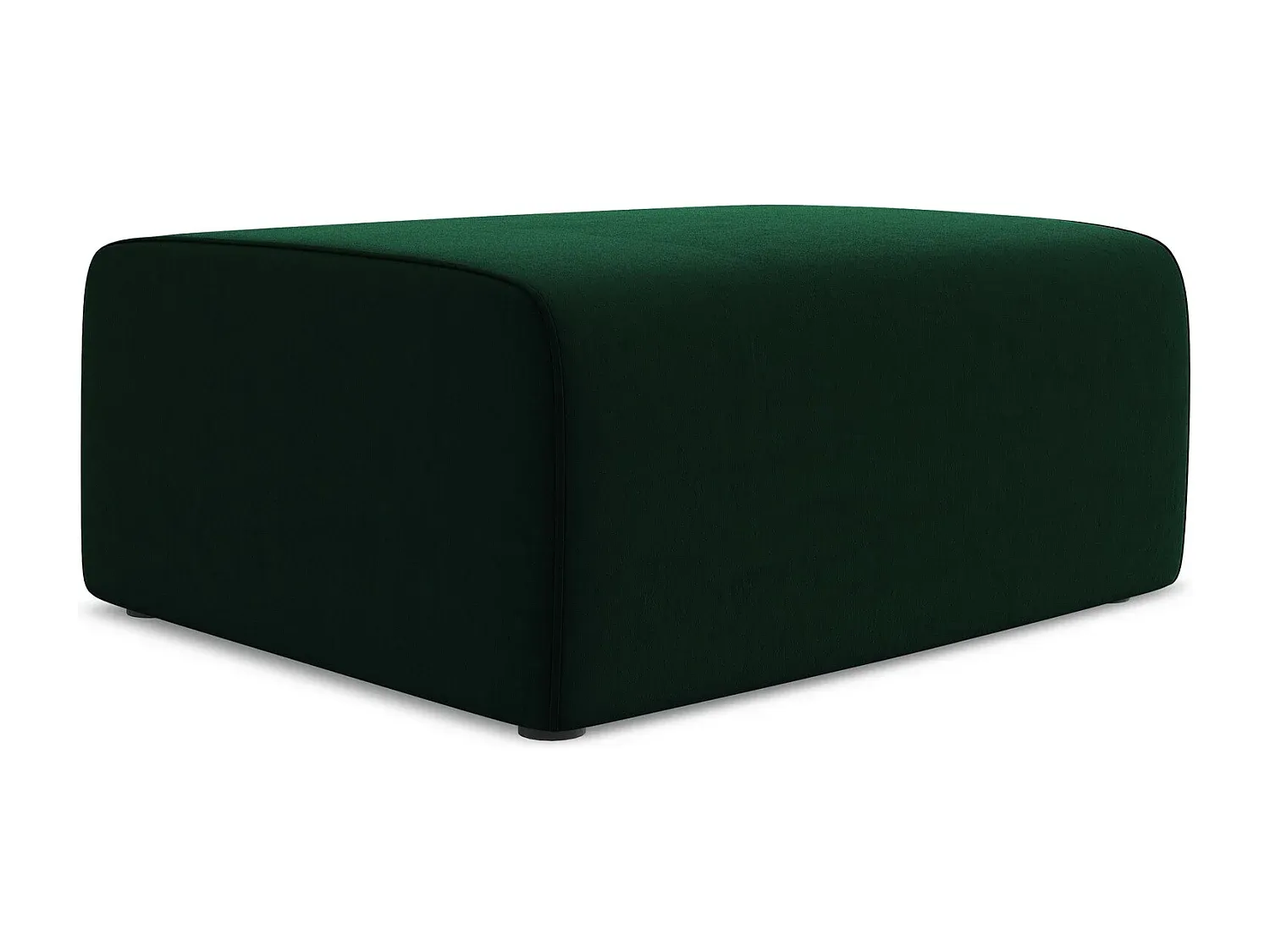 Eleganter Samt Hocker in Flaschengrün-livelaro.com