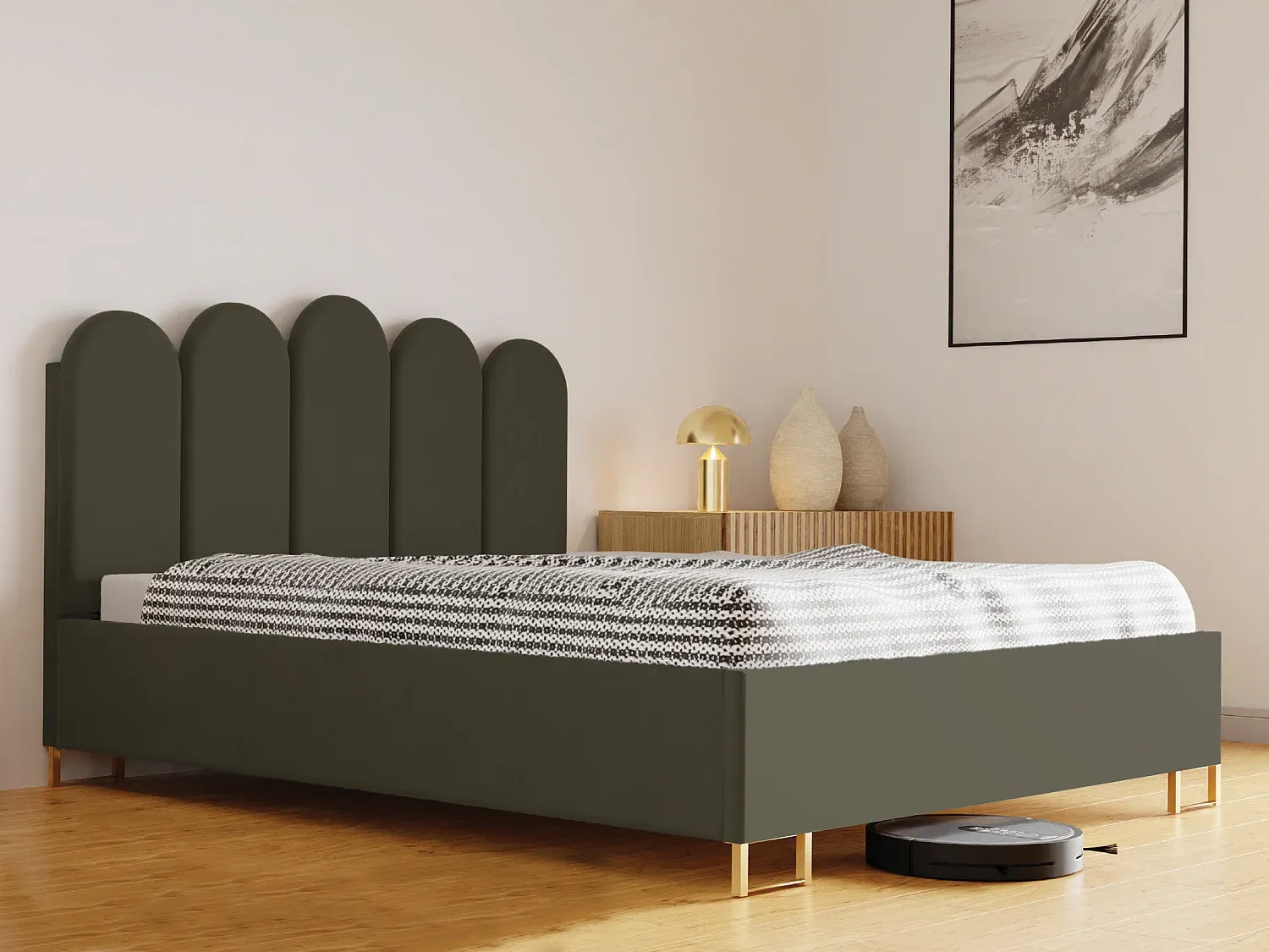 Schlafzimmer,Bereich Bett,Bett mit Bettkasten-livelaro.com