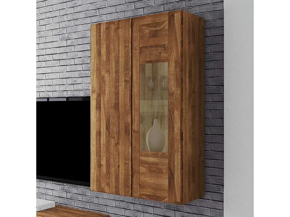 Vitrine aus massiver Wildeiche, 80 cm breit-livelaro.com