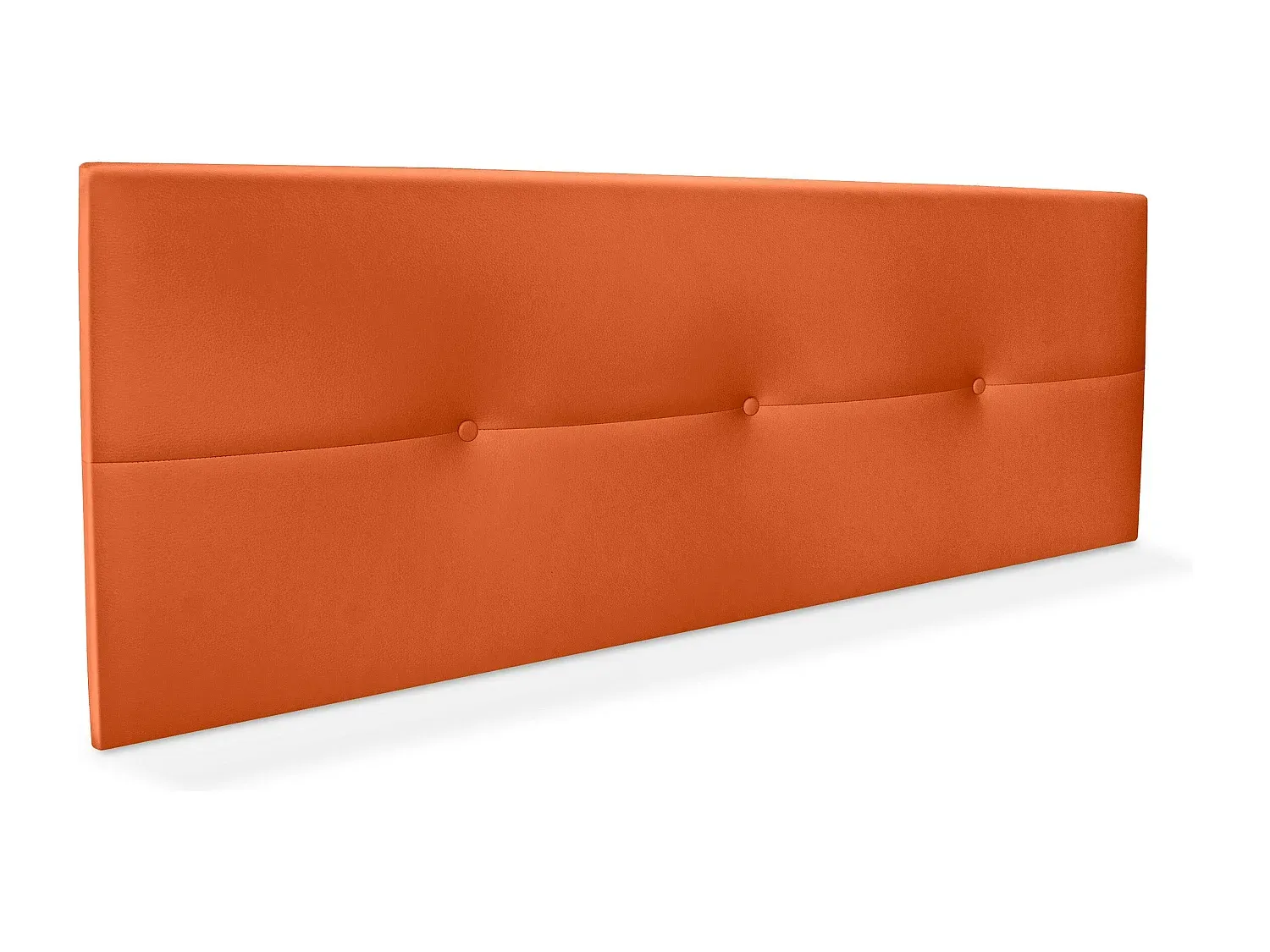 Kunstleder Kopfteile mit Knöpfen 150x50cm - Orange-livelaro.com