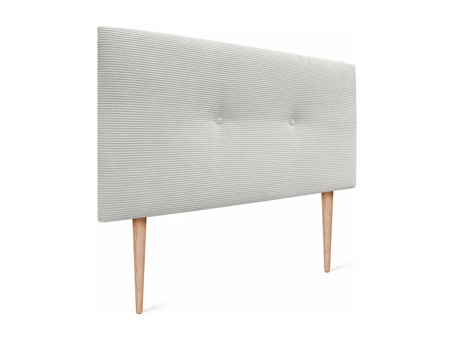 Cord-Kopfteil mit Knöpfen für Einzelbett, 80x105, Knochenweiß-livelaro.com