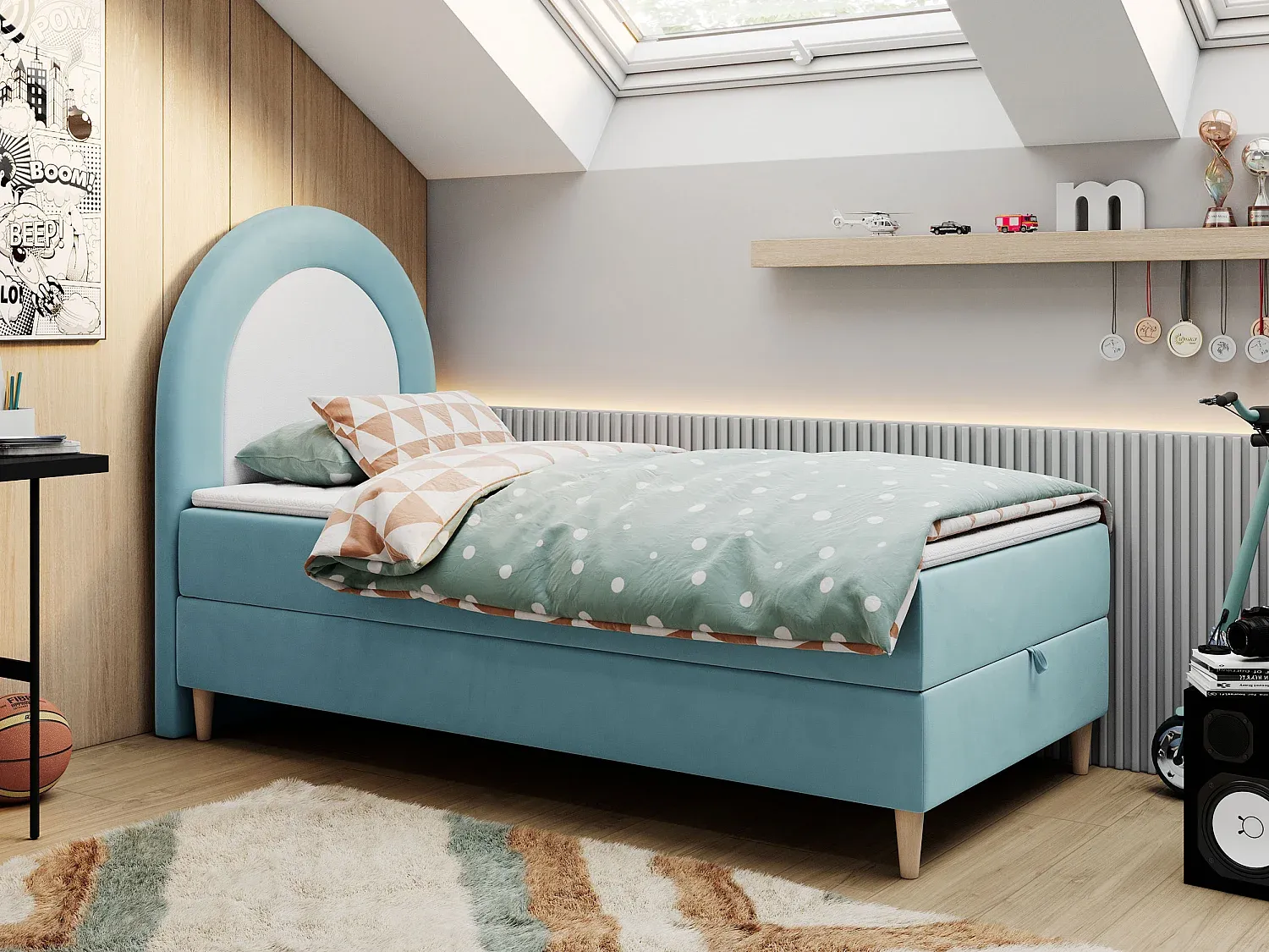 Schlafzimmer,Bereich Bett,Boxspringbett-livelaro.com