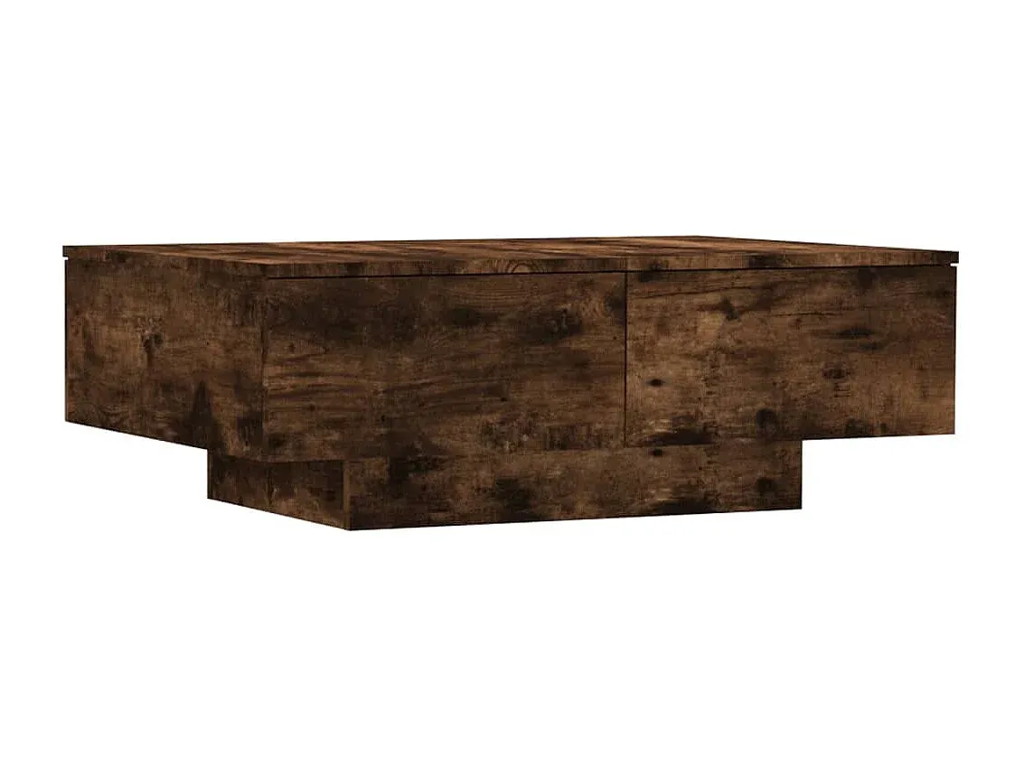 Moderner Wohnzimmertisch in Räuchereiche Optik 90x60x31 cm-livelaro.com