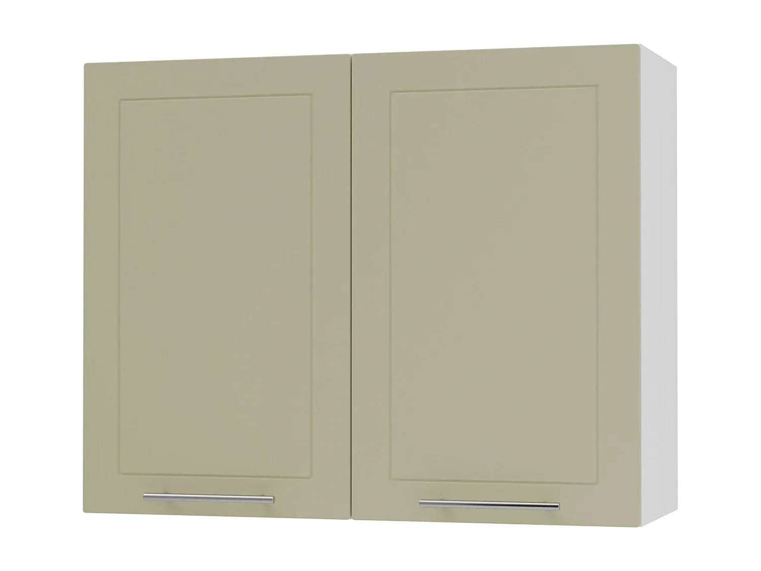 Hängeschrank für Küche in Vanille und Weiß Matt 90x32,5x72 cm-FURNIAVENA