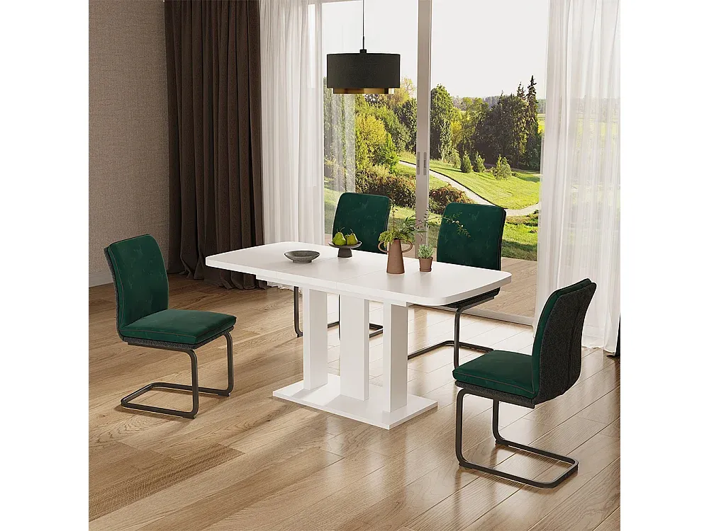 Moderner Esszimmertisch in Schwarz 120x80 cm-FURNIAVENA