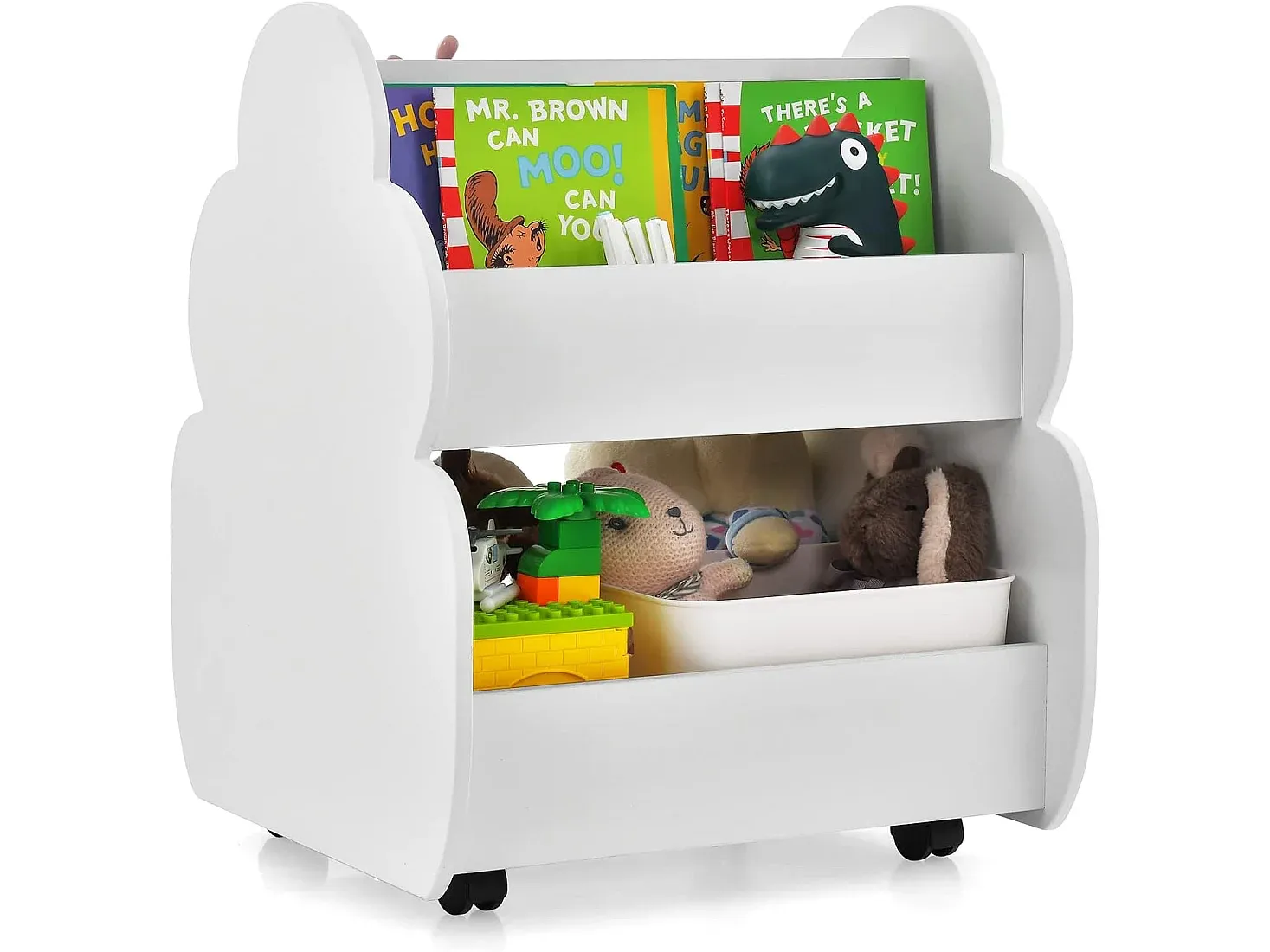 Mobiles Bücherregal für Kinderzimmer-FURNIAVENA