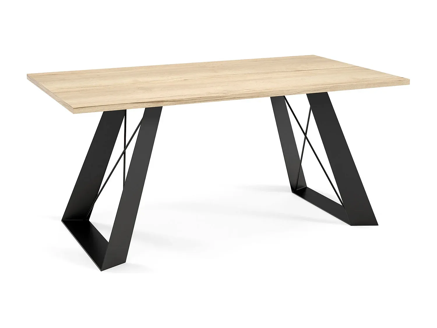 Moderner Couchtisch aus Eiche in Schwarz-FURNIAVENA