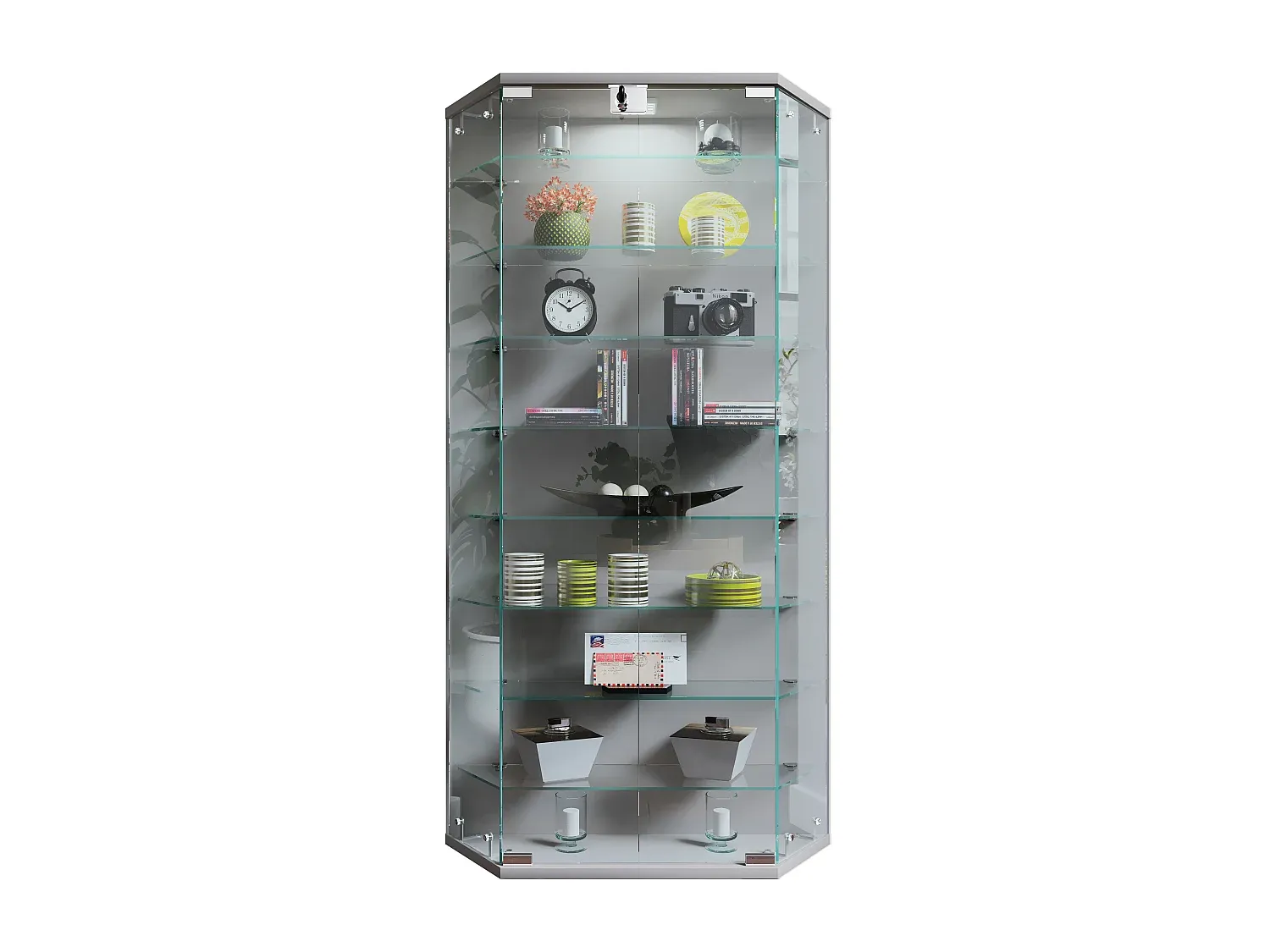 Große Glas-Wandvitrine für Sammlerstücke-FURNIAVENA