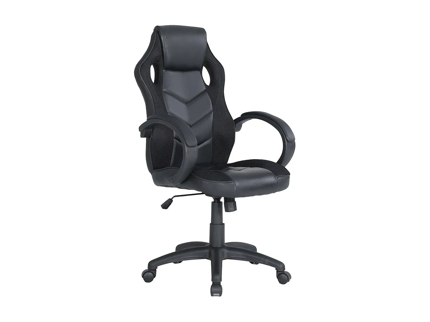 Ergonomischer Gaming-Stuhl, verstellbarer Schreibtischstuhl, schwarz-FURNIAVENA