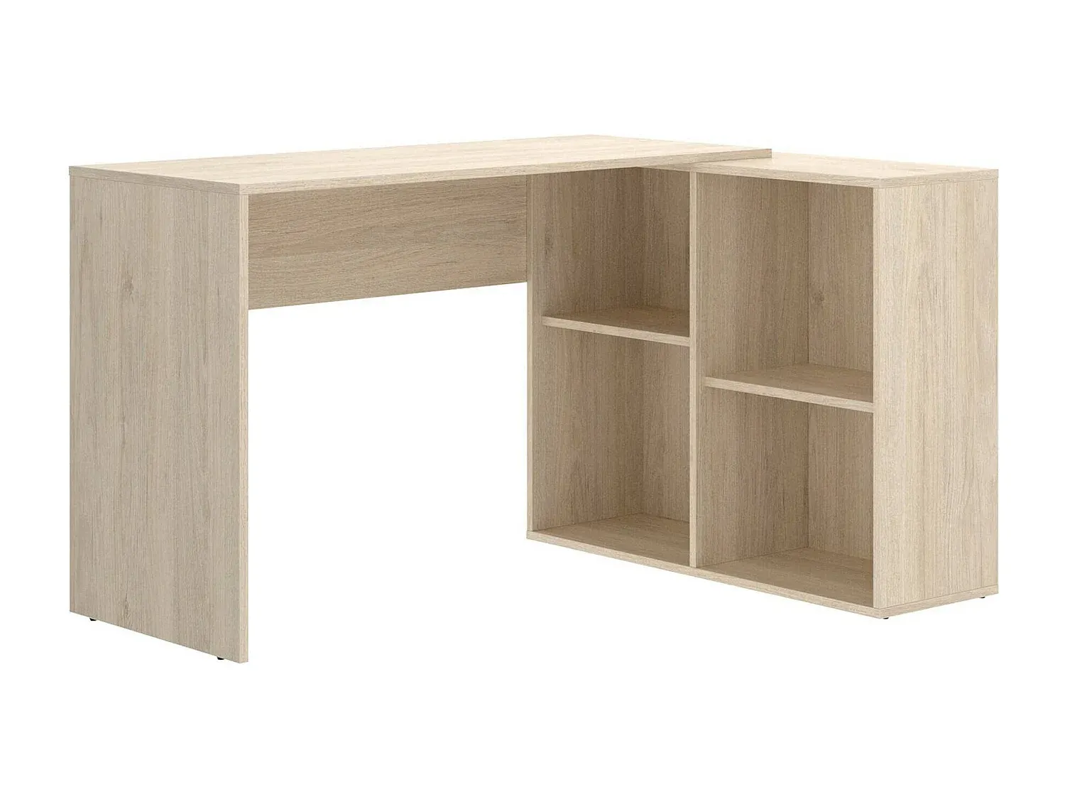 Eckschreibtisch mit Regal für Büro oder Schlafzimmer-FURNIAVENA