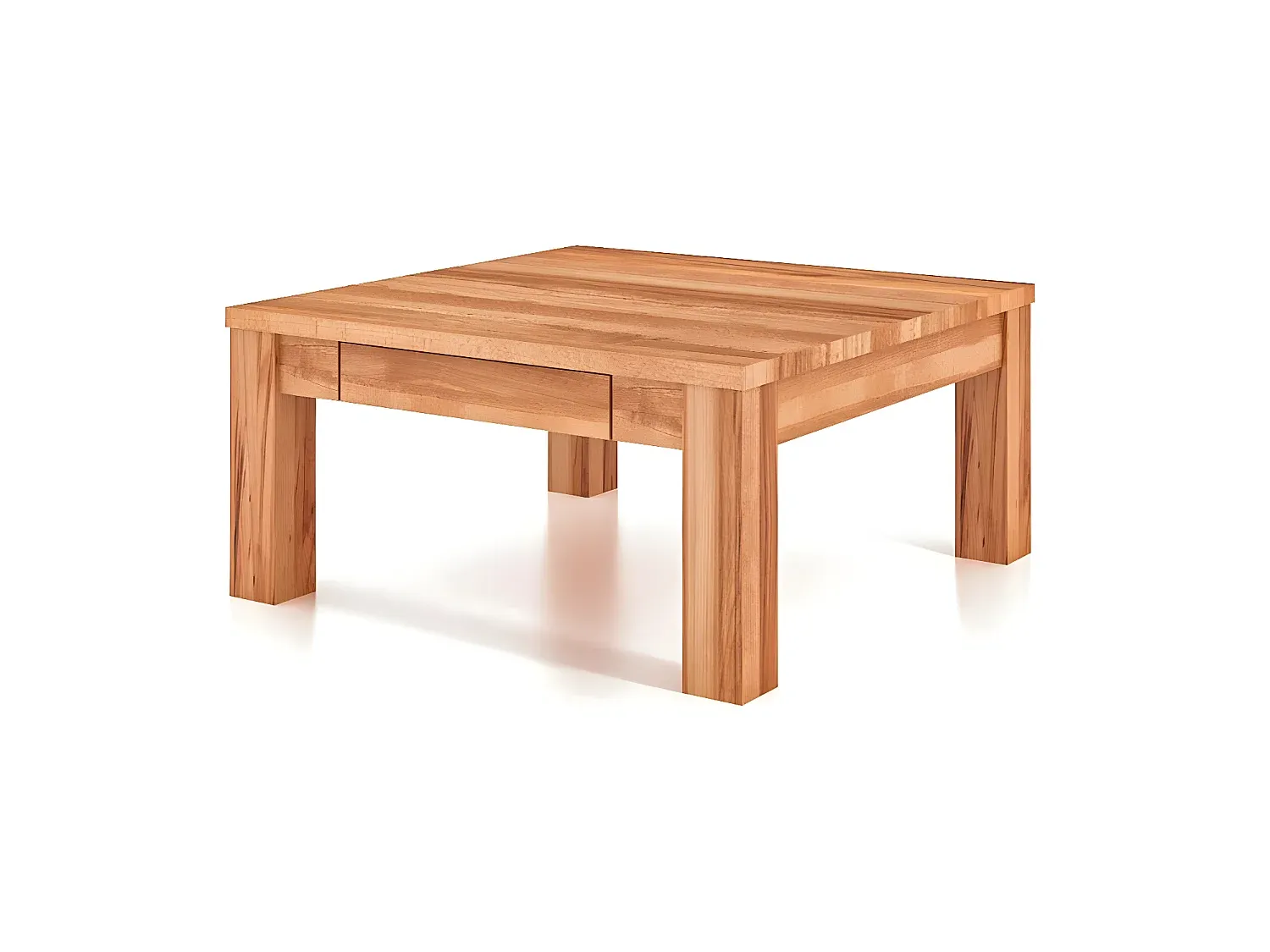 Stilvoller Couchtisch aus Kernbuche, naturgeölt 70x110-FURNIAVENA
