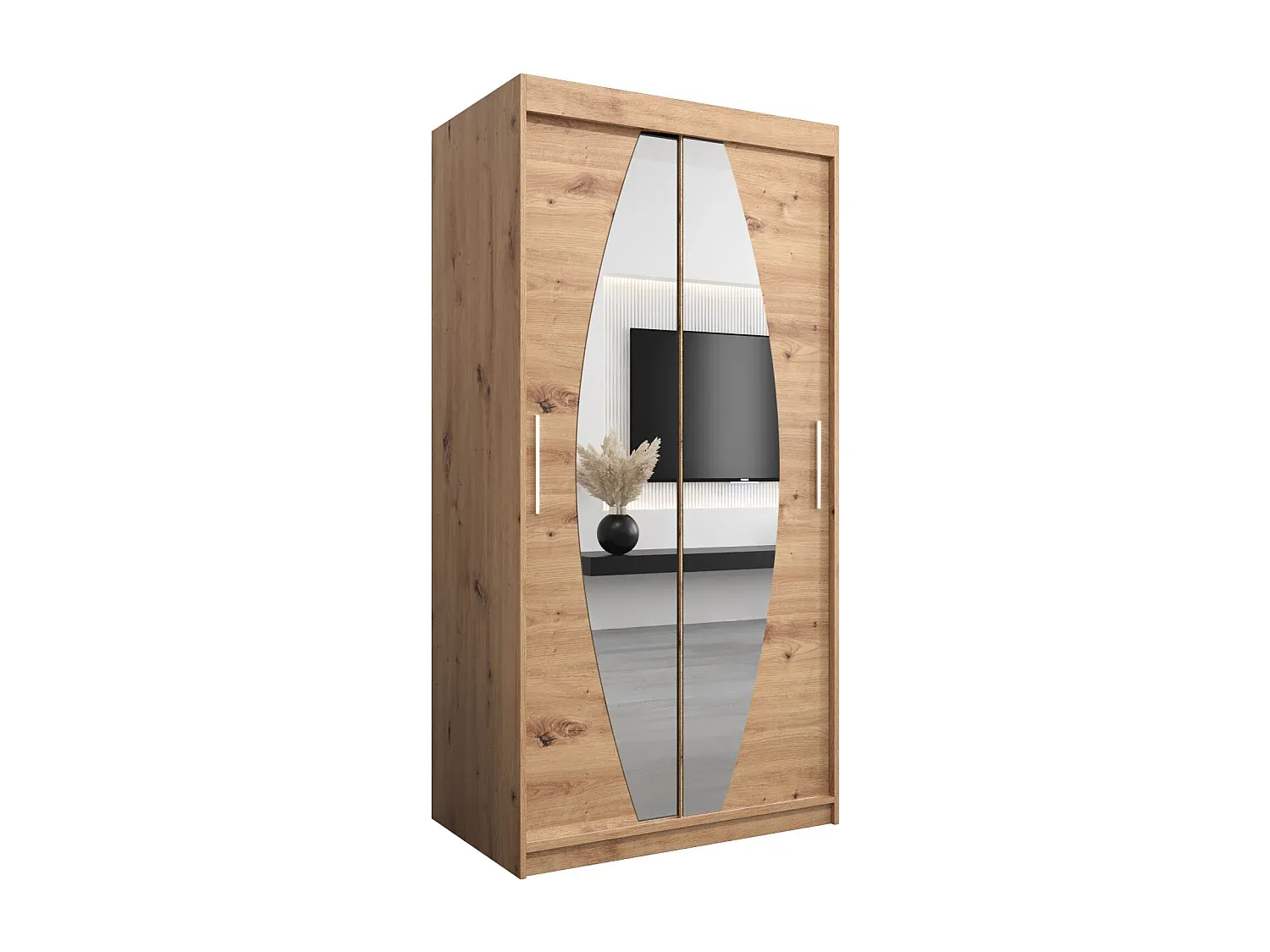 Moderner Schwebetürenschrank mit zwei Türen-FURNIAVENA