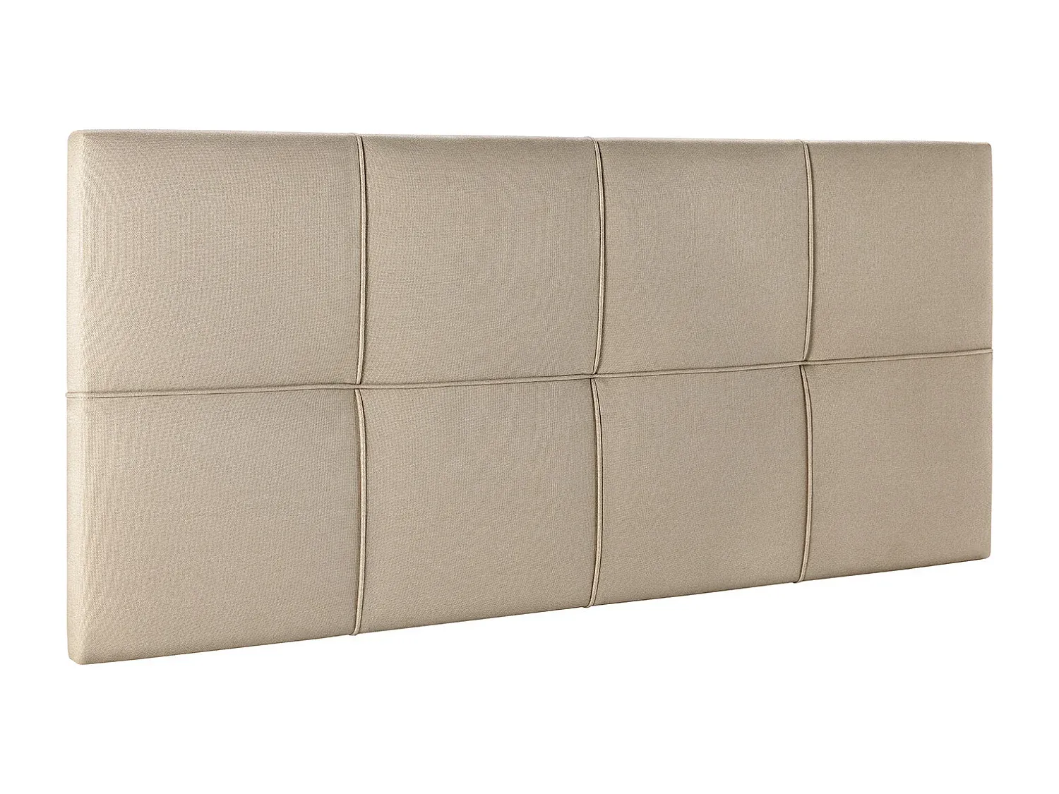 Stoffgepolstertes Kopfteil in Beige 140x60 cm-FURNIAVENA