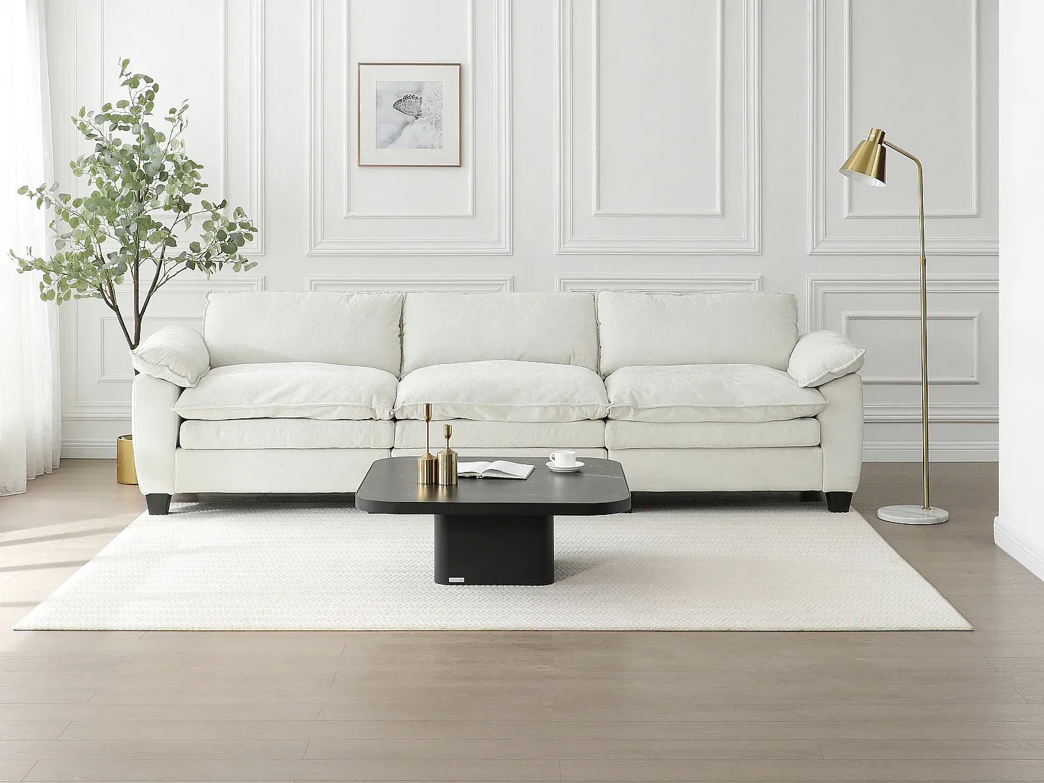 Moderner Couchtisch in Marmor-Optik-FURNIAVENA