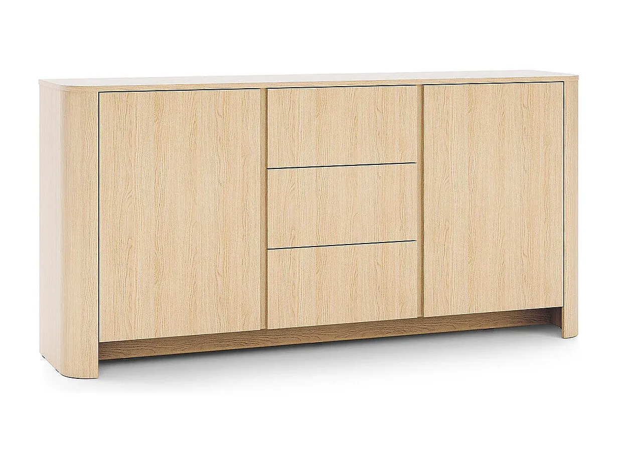 Holz-Kommode im modernen Design, 168 cm-FURNIAVENA