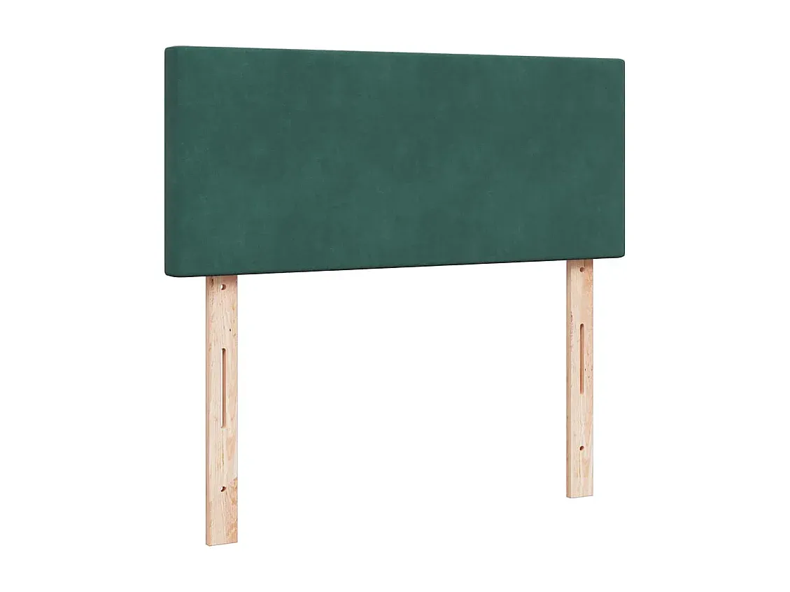 Elegantes Polsterbett mit Matratze 120x200 cm Samt Dunkelgrün-FURNIAVENA